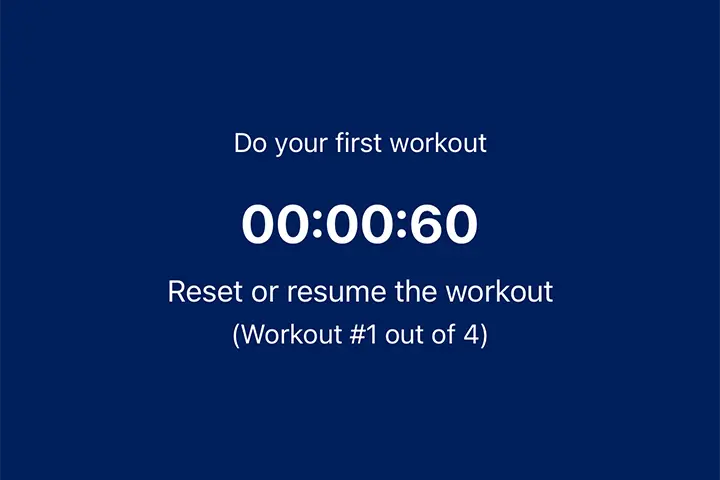 Norwegian 4x4 App - Workout Paused Feature